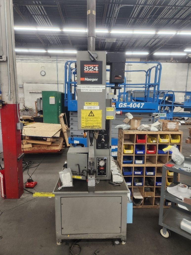 Haeger 824 – 1L Hardware insertion machine – Stock, Northern CA ...
